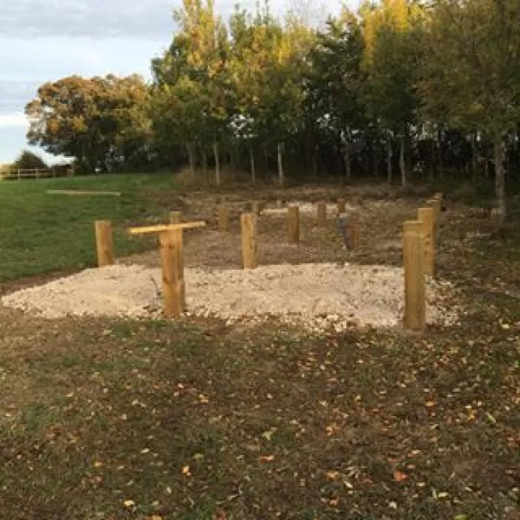 Posts in the ground
