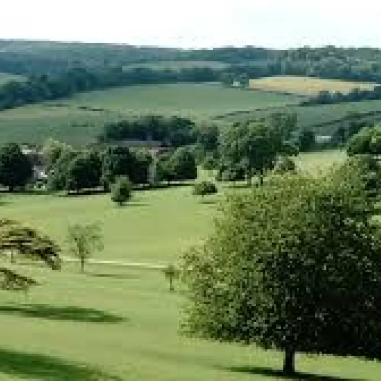 Rolling fields within the countryside 